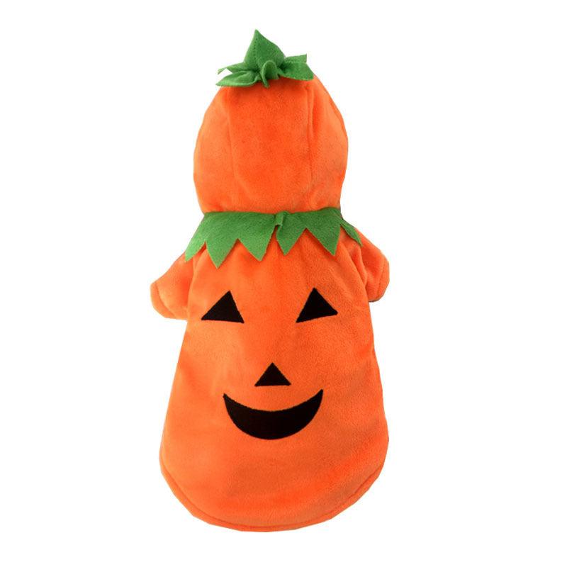 Pumpkin Demon Transformation Pet Costume - Spooky Halloween Attire For Your Furry Friend!
