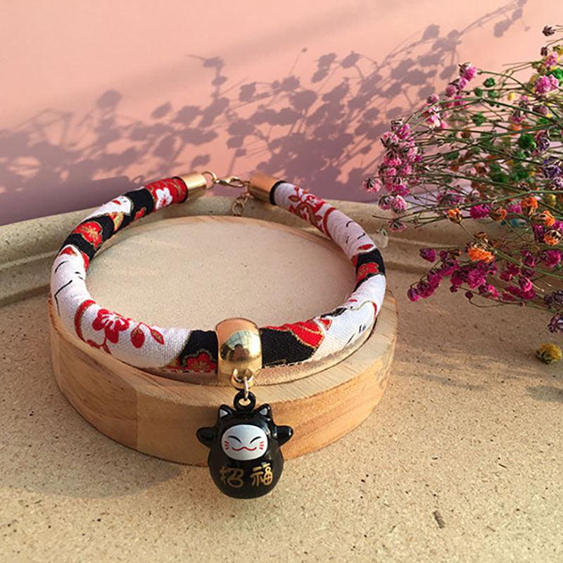 Striped Nylon Bell Collar For Cats And Dogs